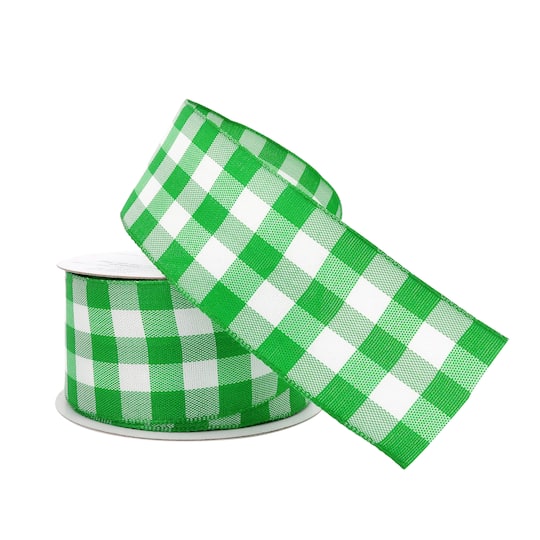 1.5" x 3yd. Wired Checkered Ribbon by Celebrate It